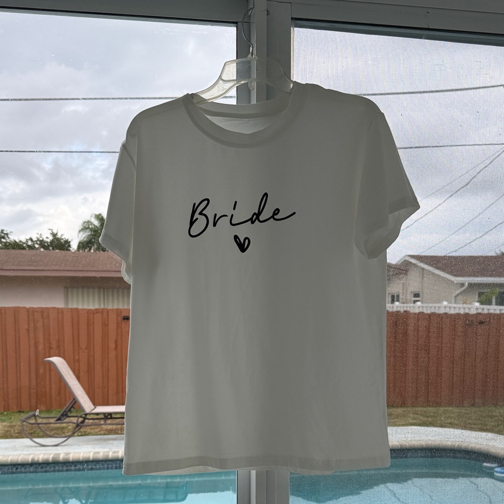 Bride Graphic White Tee - Casual Women's Top
